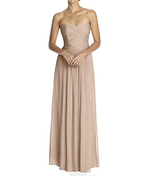 alfred sung shirred chiffon gown