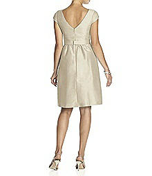 alfred sung boatneck sheath dress