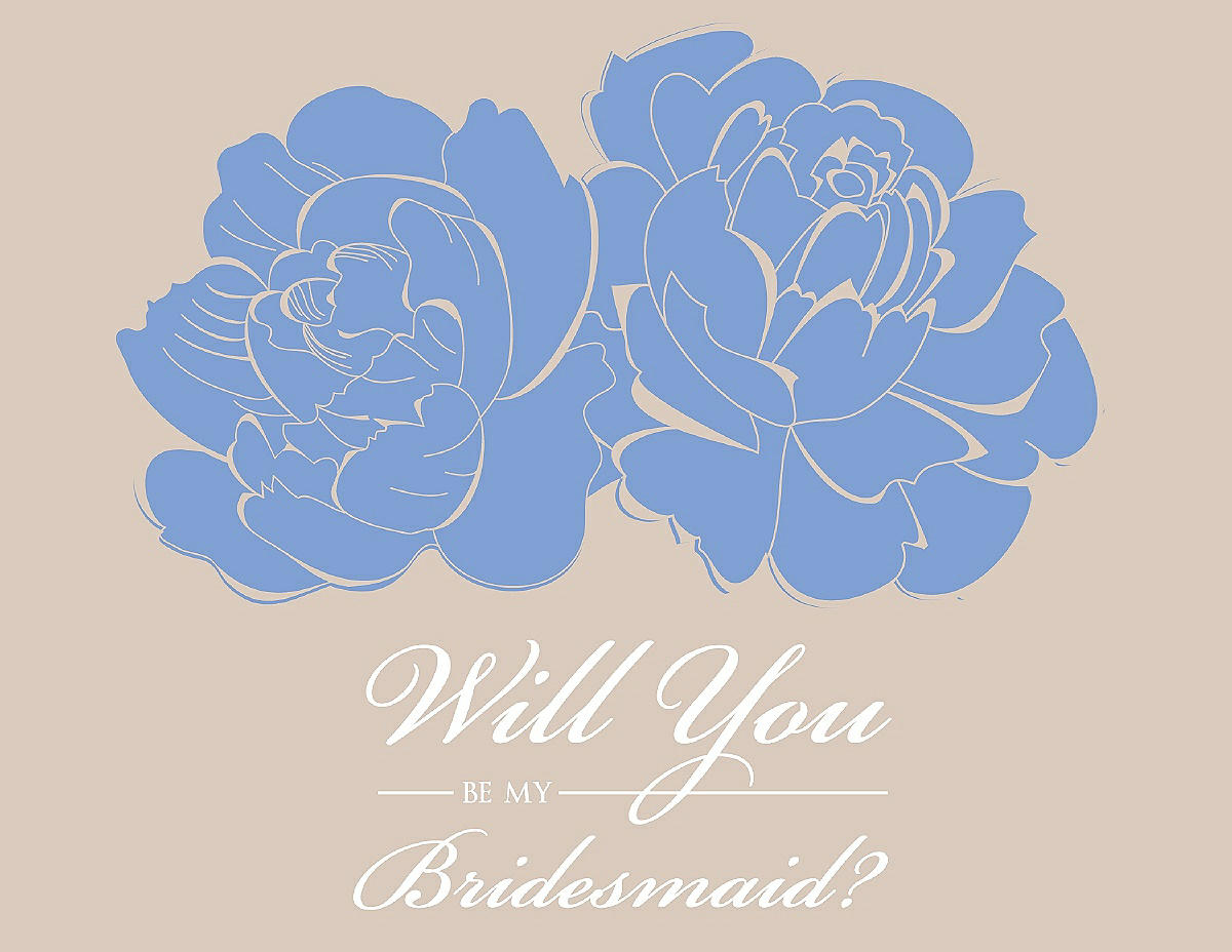 free will you be my bridesmaid card 