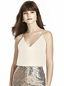 After Six Shimmer Bridesmaid Top T1507LS
