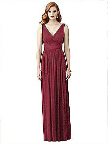Dessy Shimmer Bridesmaid Dress 2955LS