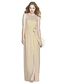 Dessy Shimmer Bridesmaid Dress 3025LS