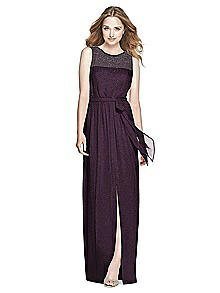 Dessy Shimmer Bridesmaid Dress 3025LS