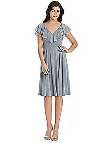 After Six Shimmer Bridesmaid Dress 6796LS