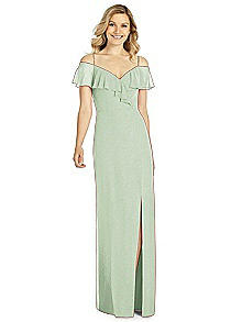 After Six Shimmer Bridesmaid Dress 6809LS