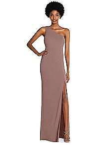 Addison One-Shoulder Chiffon Trumpet Gown