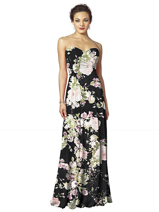 Printed Floor Length Bridesmaid Dresses