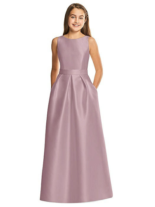 mauve junior bridesmaid dresses