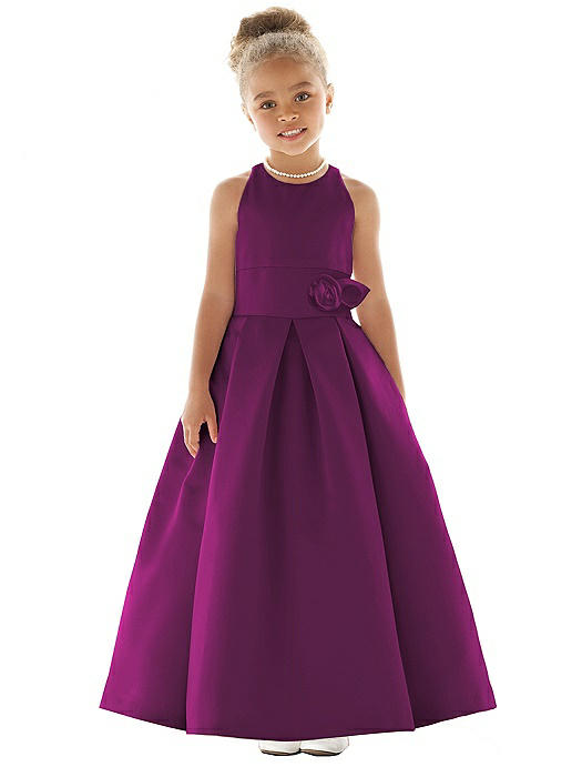 Purple Colour Flower Girl Dress