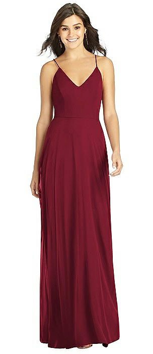 Charmeuse Burgundy Bridesmaid Dresses