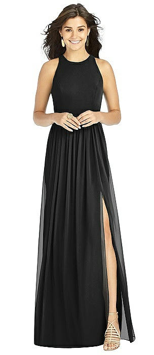 Long Black Bridesmaid Dress