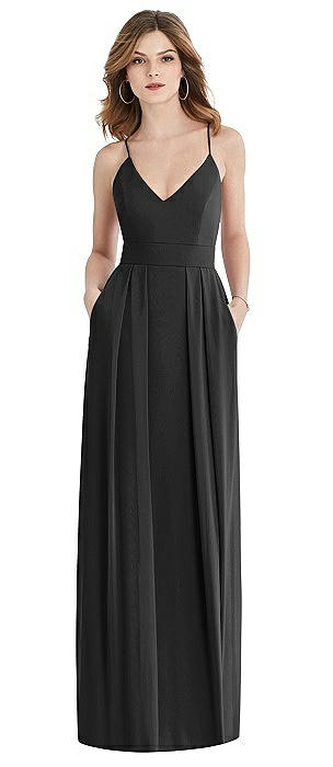Long Black Bridesmaid Dress