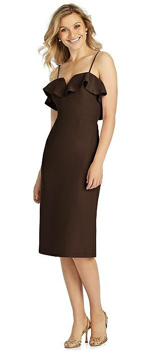 Brown and Ivory Bridesmaid Dresses