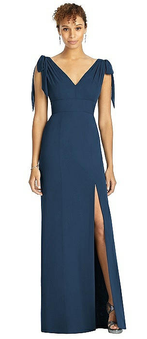 Smoky Blue Bridesmaid Dresses and Prom