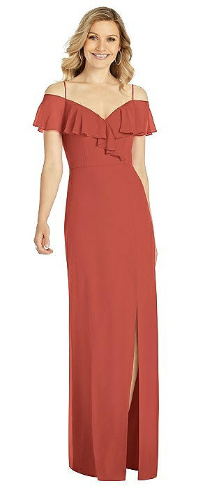 Cranberry Burnt Orange Bridesmaid Dresses